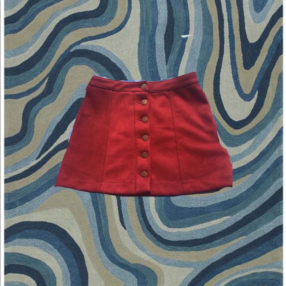90s suede skirt